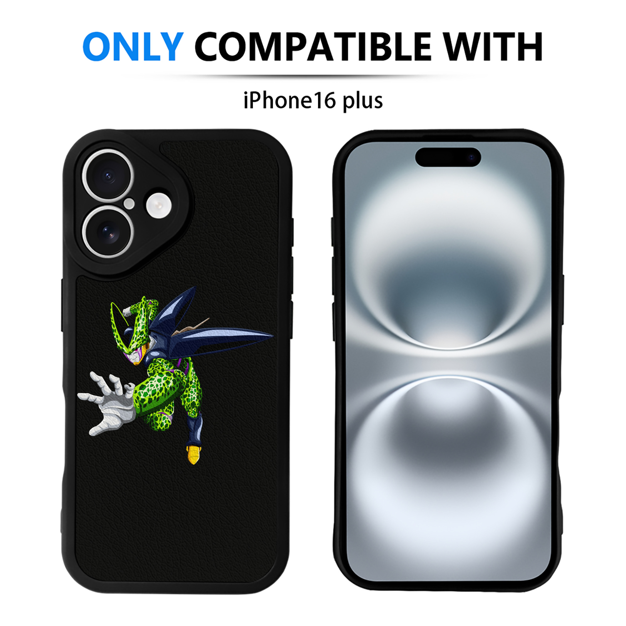 （画像用） ドラゴンボール セル DRAGON BALL Cell 【iPhone 16シリーズ対応】シリコンスマホケース（レザー調） 材質：シリコン